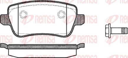 Remsa 1178.00 - Kit de plaquettes de frein, frein à disque cwaw.fr