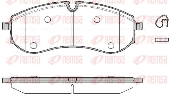 Remsa 1856.00 - Kit de plaquettes de frein, frein à disque cwaw.fr