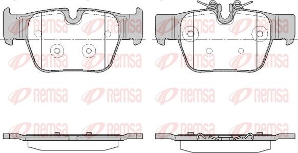 Remsa 1868.00 - Kit de plaquettes de frein, frein à disque cwaw.fr