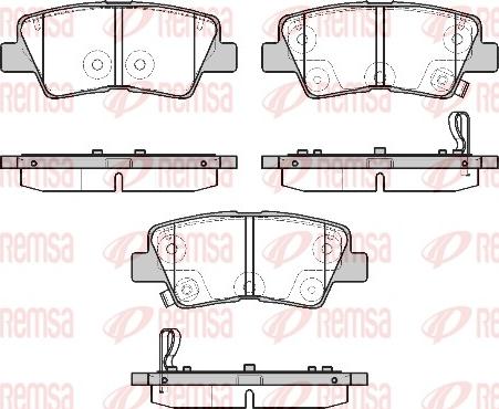 Remsa 1807.02 - Kit de plaquettes de frein, frein à disque cwaw.fr