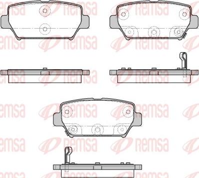 Remsa 1882.02 - Kit de plaquettes de frein, frein à disque cwaw.fr