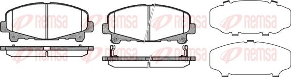 Remsa 1390.02 - Kit de plaquettes de frein, frein à disque cwaw.fr