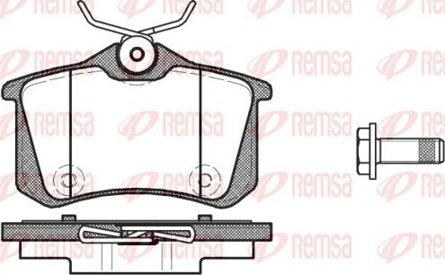 Remsa 1391.10 - Kit de plaquettes de frein, frein à disque cwaw.fr