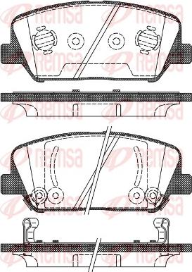 Remsa 1398.02 - Kit de plaquettes de frein, frein à disque cwaw.fr