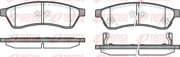 Remsa 1349.02 - Kit de plaquettes de frein, frein à disque cwaw.fr