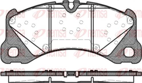 Remsa 1345.40 - Kit de plaquettes de frein, frein à disque cwaw.fr