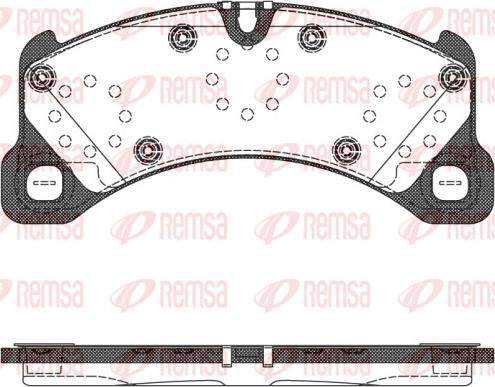 Remsa 1345.50 - Kit de plaquettes de frein, frein à disque cwaw.fr