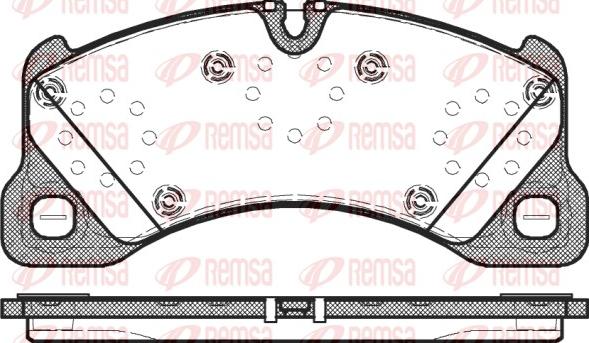 Remsa 1345.00 - Kit de plaquettes de frein, frein à disque cwaw.fr