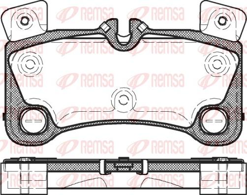 Remsa 1346.00 - Kit de plaquettes de frein, frein à disque cwaw.fr