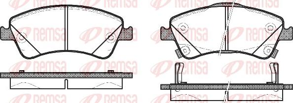 Remsa 1341.02 - Kit de plaquettes de frein, frein à disque cwaw.fr