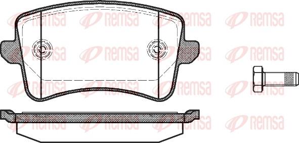 Remsa 1343.00 - Kit de plaquettes de frein, frein à disque cwaw.fr