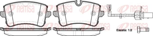 Remsa 1343.10 - Kit de plaquettes de frein, frein à disque cwaw.fr