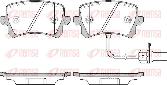 Remsa 1342.01 - Kit de plaquettes de frein, frein à disque cwaw.fr