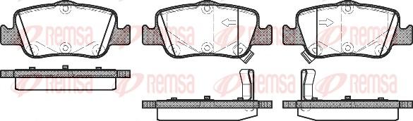 Remsa 1356.02 - Kit de plaquettes de frein, frein à disque cwaw.fr