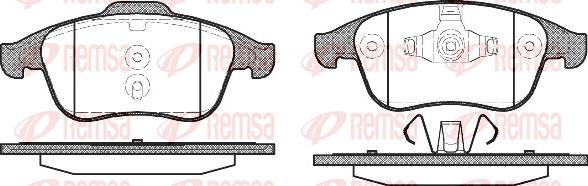 Remsa 1350.00 - Kit de plaquettes de frein, frein à disque cwaw.fr