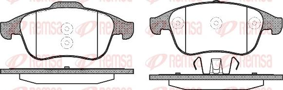 Remsa 1350.10 - Kit de plaquettes de frein, frein à disque cwaw.fr