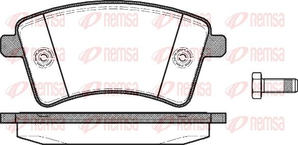 Remsa 1351.00 - Kit de plaquettes de frein, frein à disque cwaw.fr