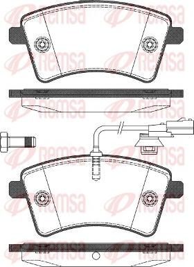 Remsa 1351.01 - Kit de plaquettes de frein, frein à disque cwaw.fr