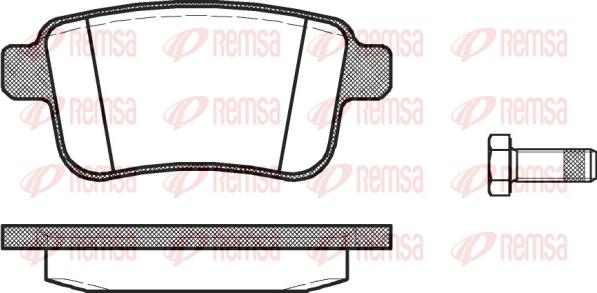 Remsa 1352.00 - Kit de plaquettes de frein, frein à disque cwaw.fr