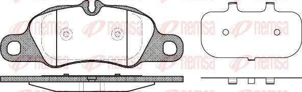 Remsa 1366.00 - Kit de plaquettes de frein, frein à disque cwaw.fr