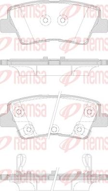 Remsa 1362.42 - Kit de plaquettes de frein, frein à disque cwaw.fr