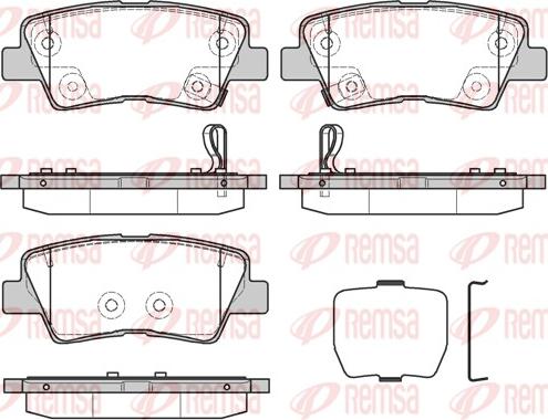 Remsa 1362.30 - Kit de plaquettes de frein, frein à disque cwaw.fr