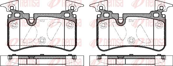 Remsa 1367.00 - Kit de plaquettes de frein, frein à disque cwaw.fr