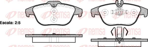 Remsa 1305.00 - Kit de plaquettes de frein, frein à disque cwaw.fr