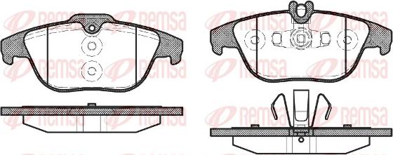 Remsa 1305.20 - Kit de plaquettes de frein, frein à disque cwaw.fr