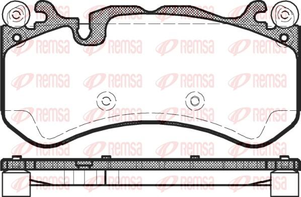 Remsa 1300.00 - Kit de plaquettes de frein, frein à disque cwaw.fr