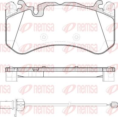 Remsa 1300.30 - Kit de plaquettes de frein, frein à disque cwaw.fr