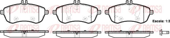 Remsa 1301.00 - Kit de plaquettes de frein, frein à disque cwaw.fr