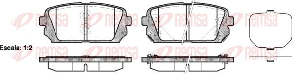 Remsa 1303.02 - Kit de plaquettes de frein, frein à disque cwaw.fr