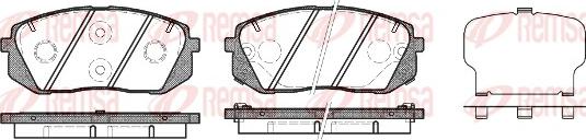 Remsa 1302.22 - Kit de plaquettes de frein, frein à disque cwaw.fr