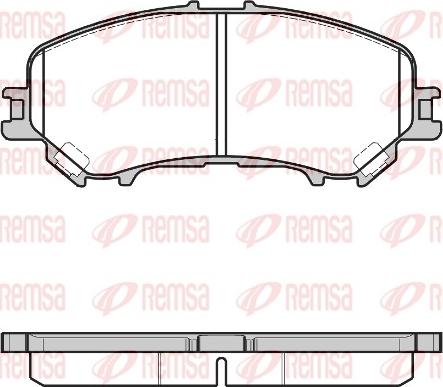 Remsa 1318.22 - Kit de plaquettes de frein, frein à disque cwaw.fr