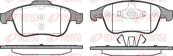 Remsa 1389.00 - Kit de plaquettes de frein, frein à disque cwaw.fr