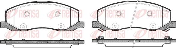 Remsa 1386.02 - Kit de plaquettes de frein, frein à disque cwaw.fr