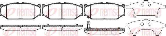 Remsa 1381.11 - Kit de plaquettes de frein, frein à disque cwaw.fr