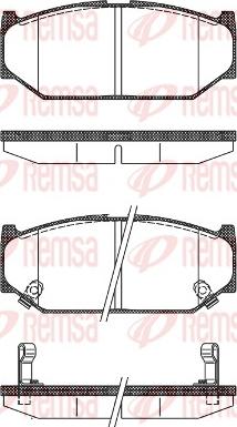 Remsa 1381.12 - Kit de plaquettes de frein, frein à disque cwaw.fr