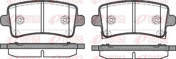 Remsa 1388.04 - Kit de plaquettes de frein, frein à disque cwaw.fr