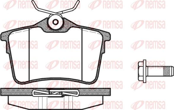 Remsa 1382.00 - Kit de plaquettes de frein, frein à disque cwaw.fr