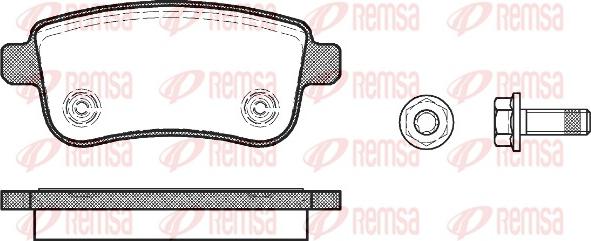 Remsa 1387.00 - Kit de plaquettes de frein, frein à disque cwaw.fr