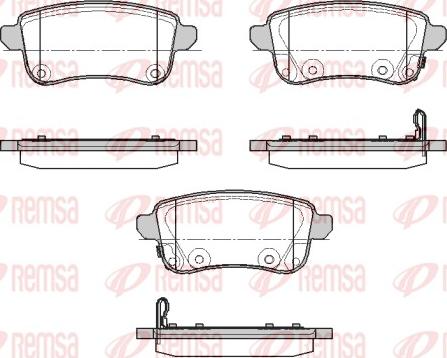 Remsa 1387.02 - Kit de plaquettes de frein, frein à disque cwaw.fr