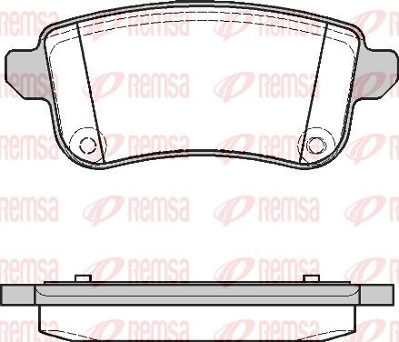 Remsa 1387.10 - Kit de plaquettes de frein, frein à disque cwaw.fr