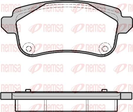 Remsa 1387.30 - Kit de plaquettes de frein, frein à disque cwaw.fr