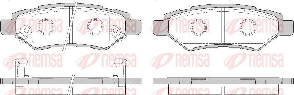 Remsa 1335.02 - Kit de plaquettes de frein, frein à disque cwaw.fr