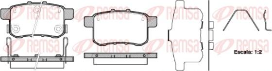 Remsa 1332.12 - Kit de plaquettes de frein, frein à disque cwaw.fr