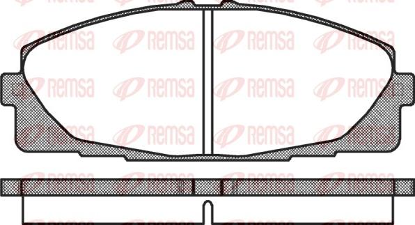 Remsa 1325.00 - Kit de plaquettes de frein, frein à disque cwaw.fr