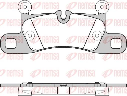 Remsa 1379.40 - Kit de plaquettes de frein, frein à disque cwaw.fr