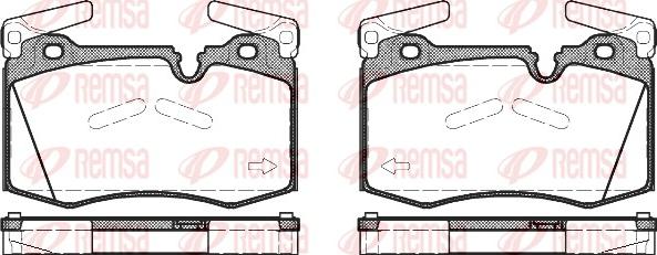 Remsa 1374.00 - Kit de plaquettes de frein, frein à disque cwaw.fr